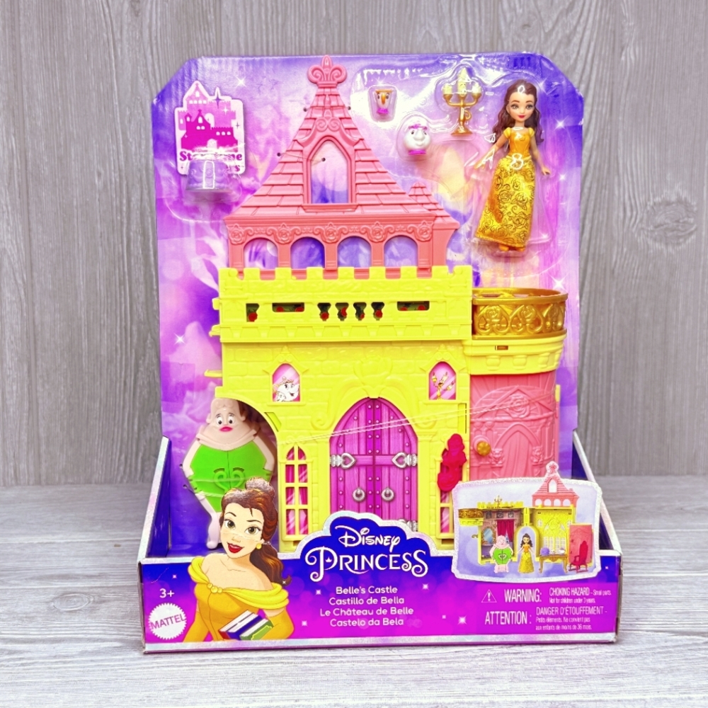 Mattel Beauty And The Beast Bells Castle Playset Doll House Toy Figurine
